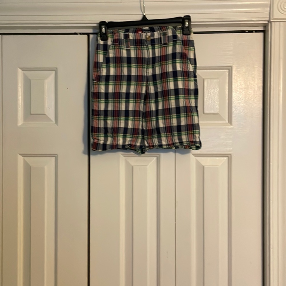 Chaps boys shorts multicolor plaid size 8.
